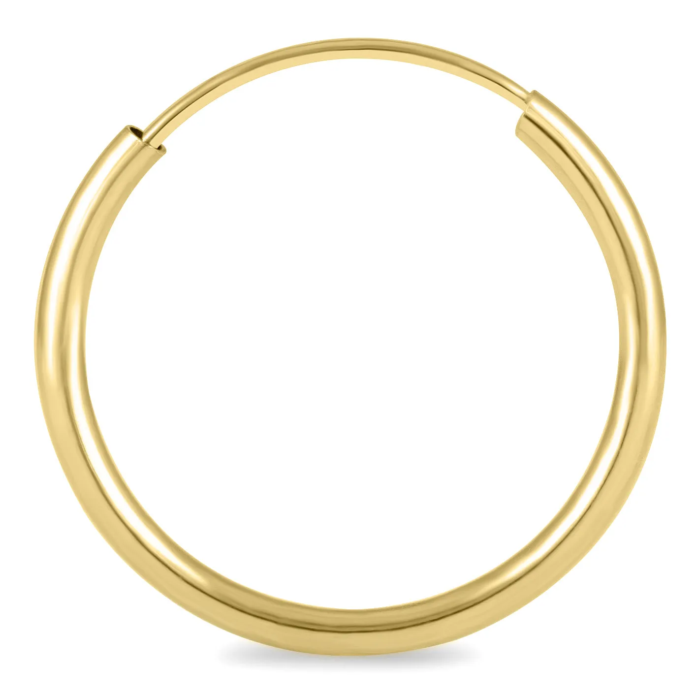 17Mm Endless 14K  Filled Thin Hoop Earrings