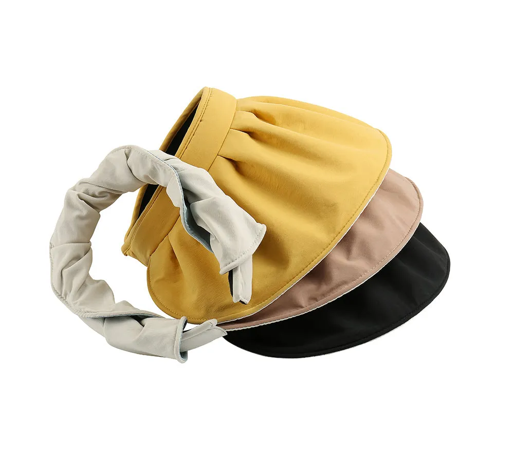 2 in 1 Visor Reversible Wide Brim Headband Foldable Cap Lavinia