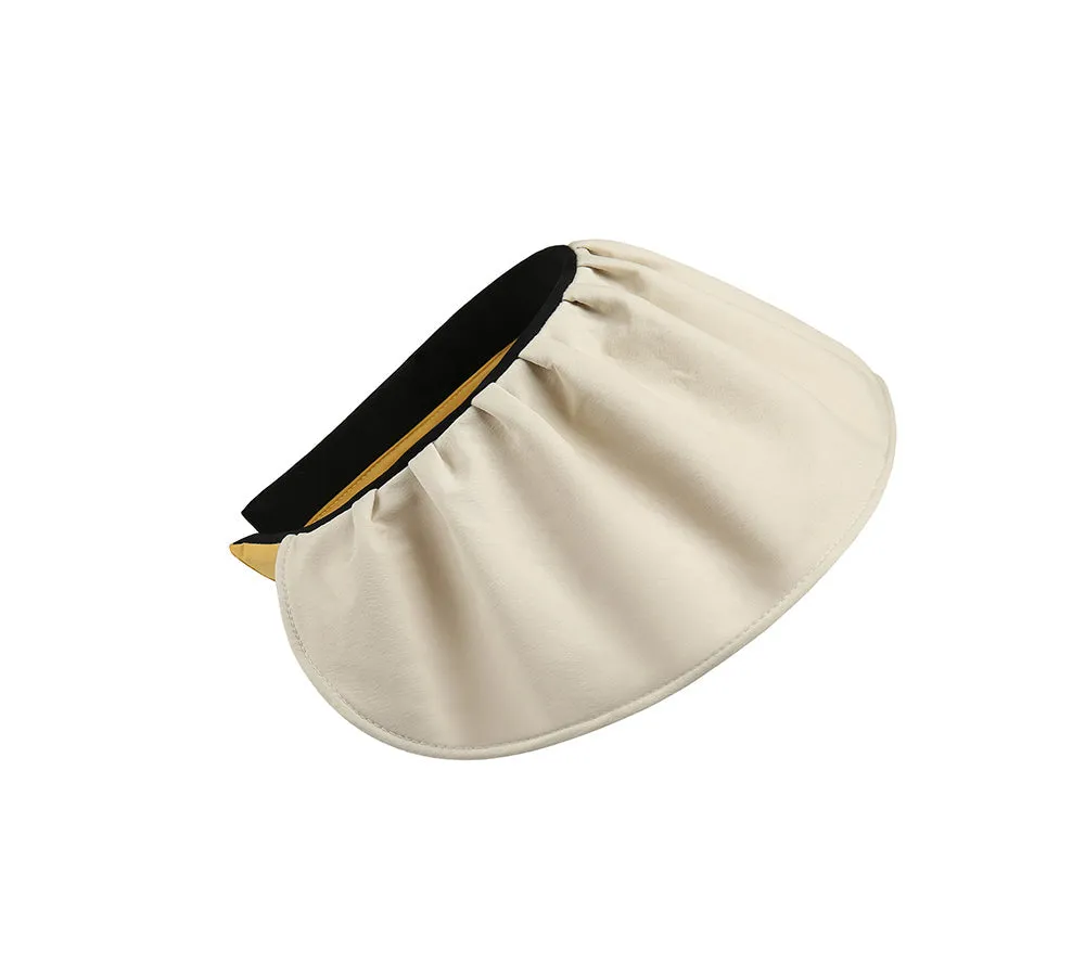 2 in 1 Visor Reversible Wide Brim Headband Foldable Cap Lavinia