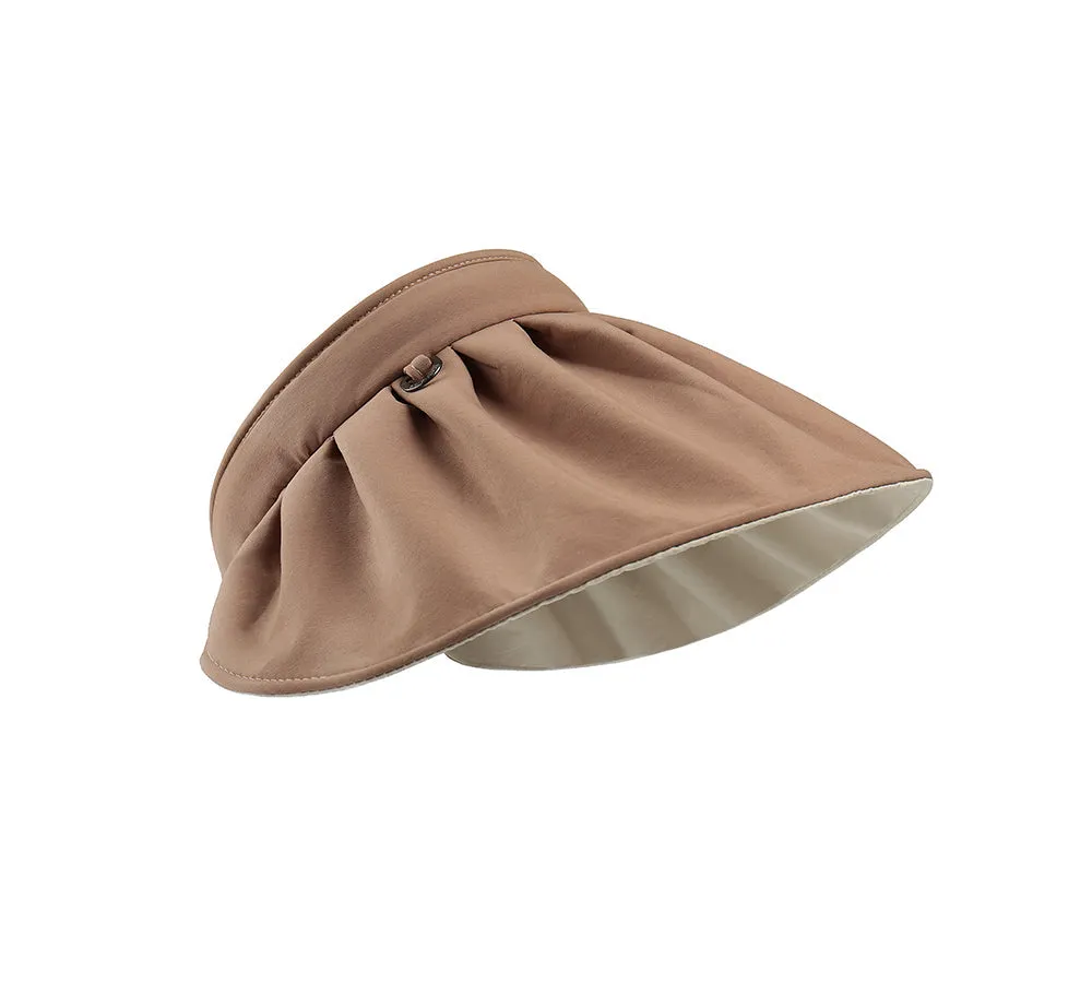 2 in 1 Visor Reversible Wide Brim Headband Foldable Cap Lavinia