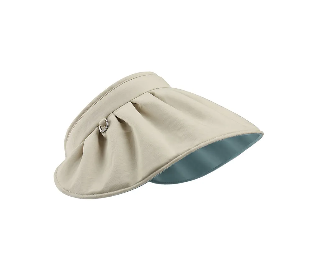 2 in 1 Visor Reversible Wide Brim Headband Foldable Cap Lavinia
