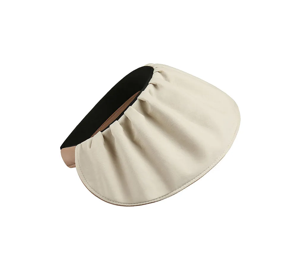 2 in 1 Visor Reversible Wide Brim Headband Foldable Cap Lavinia