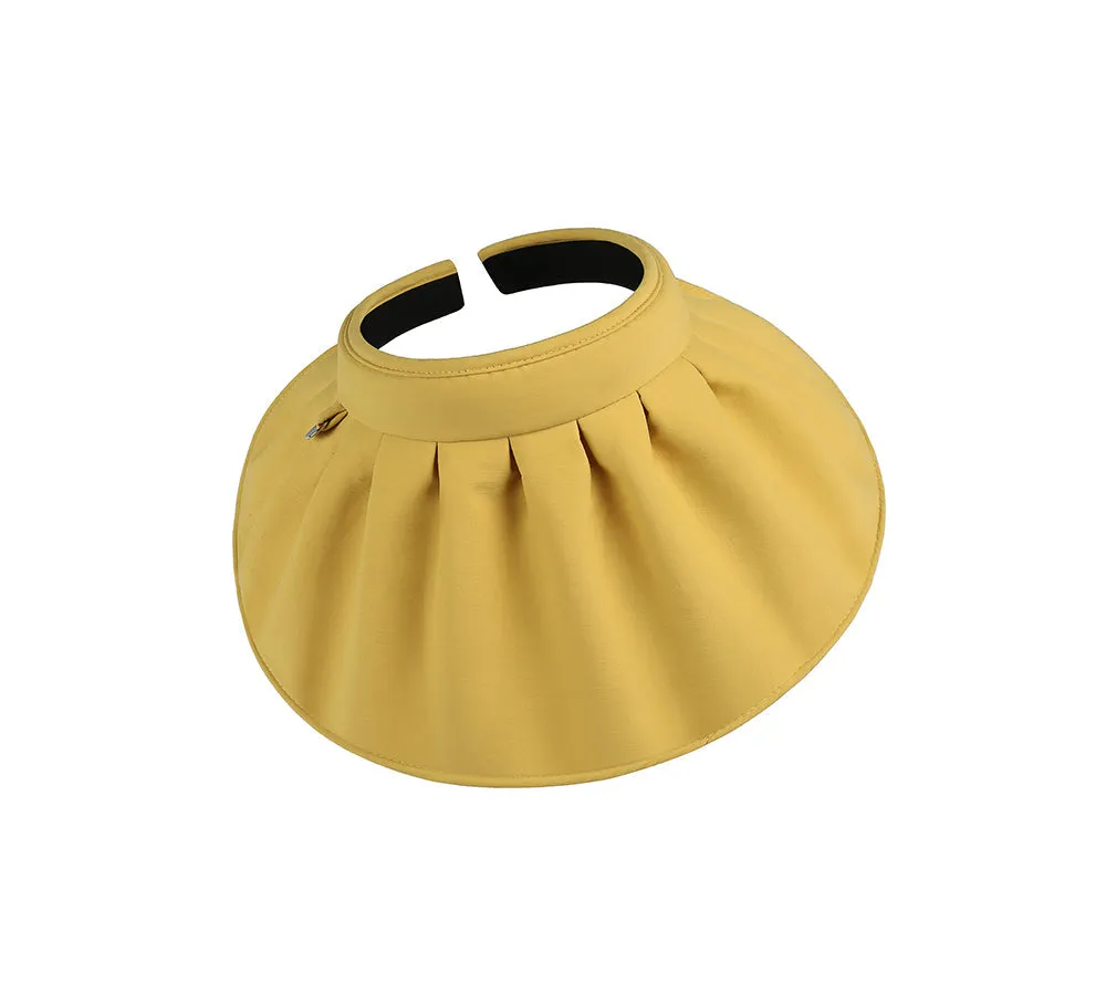 2 in 1 Visor Reversible Wide Brim Headband Foldable Cap Lavinia