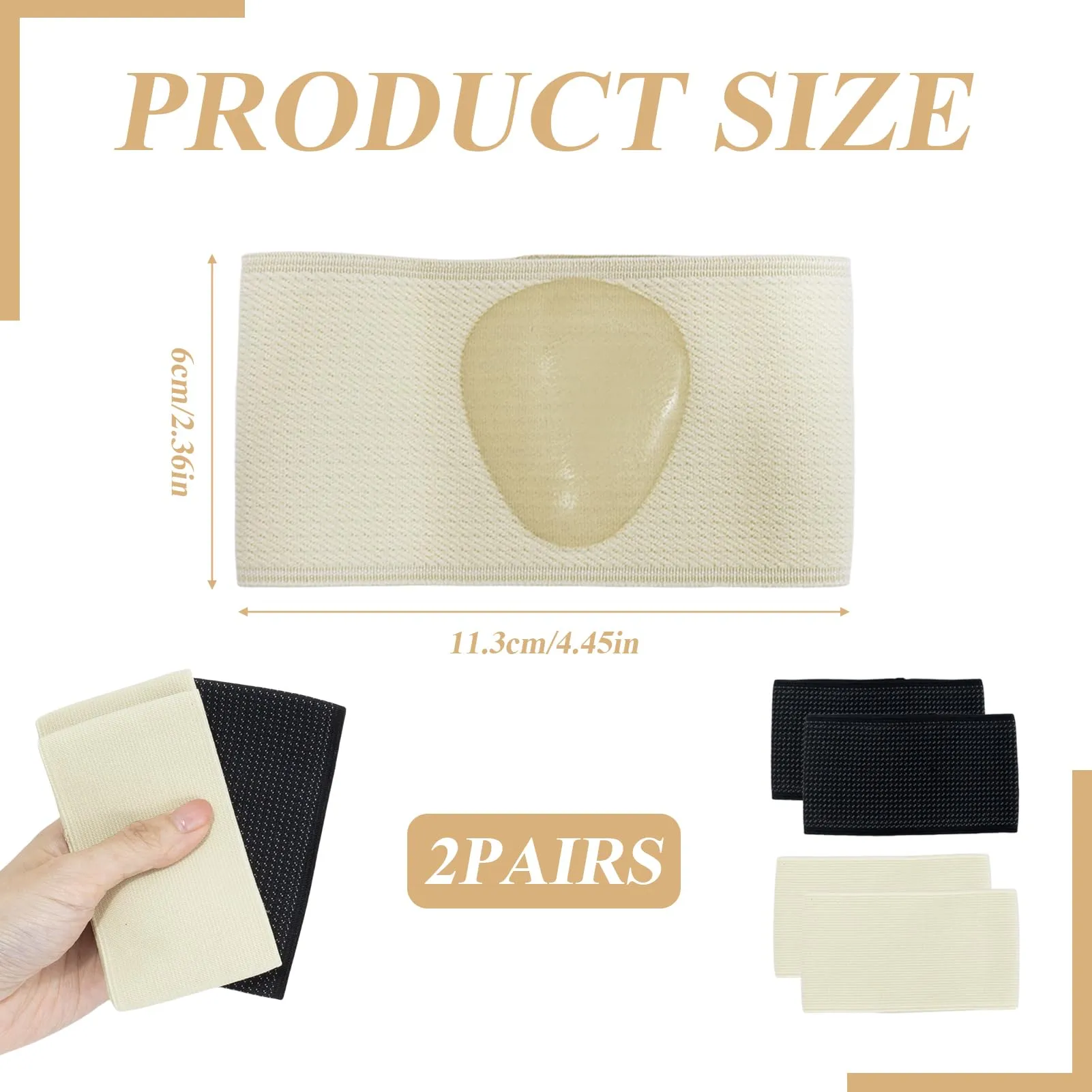 2 pairs of arch support bandages, metatarsal foot bandage, heel spur bandage with gel pads to relieve flat foot pain, plantar fasciitis bandage, arch bandages for comfort and stability (L)