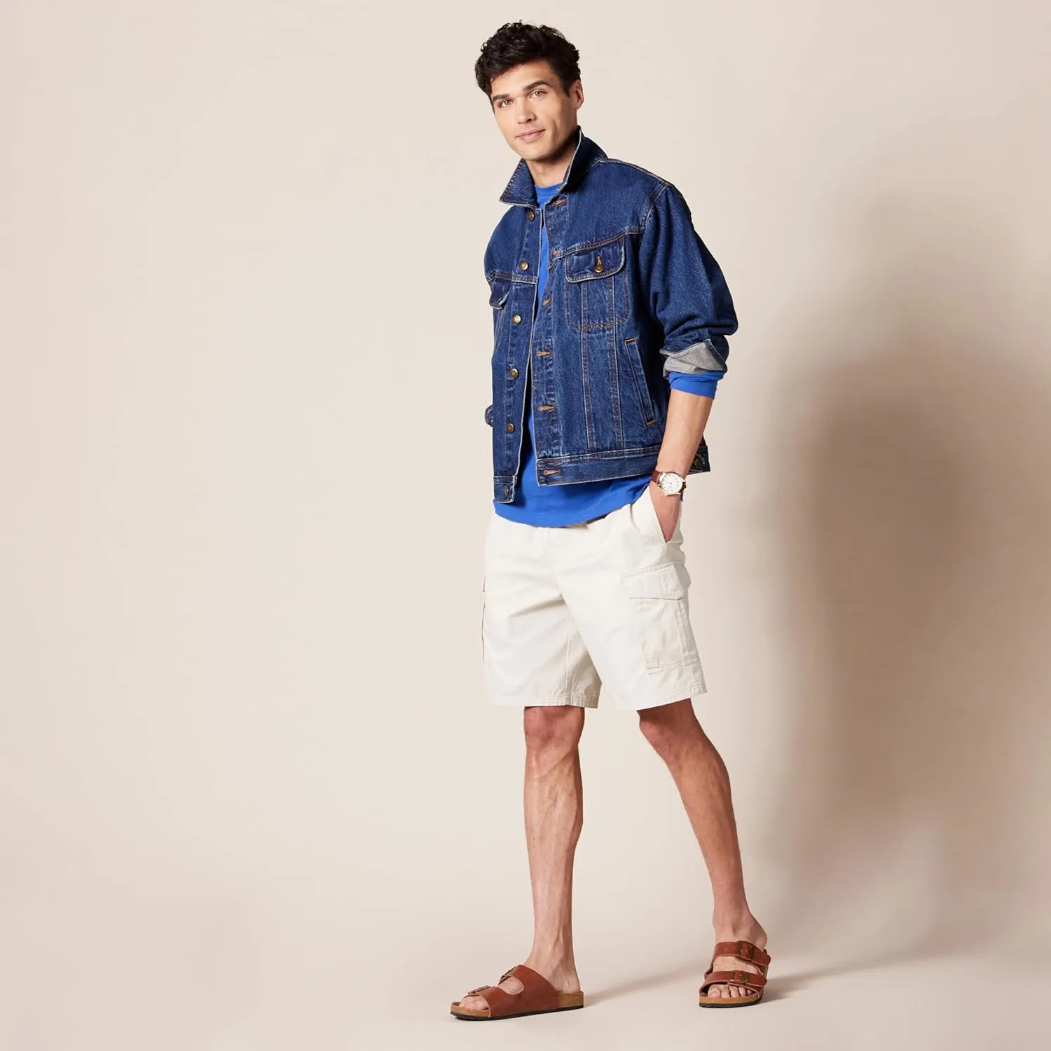 Amazon Essentials Men's 9" Elastic Waist Cargo Short