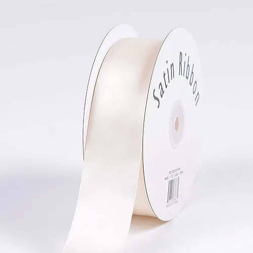 Antique White - Satin Ribbon Single Face - ( W: 1/8 Inch | L: 100 Yards )