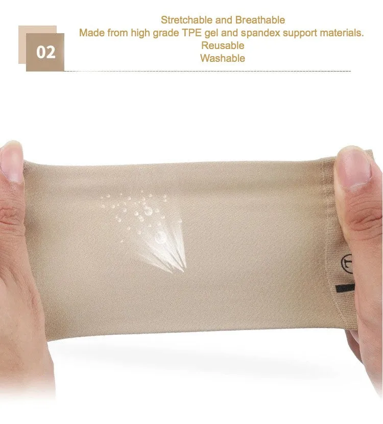 Arch support insole foot care soft gel arch support socks - 1 Pair