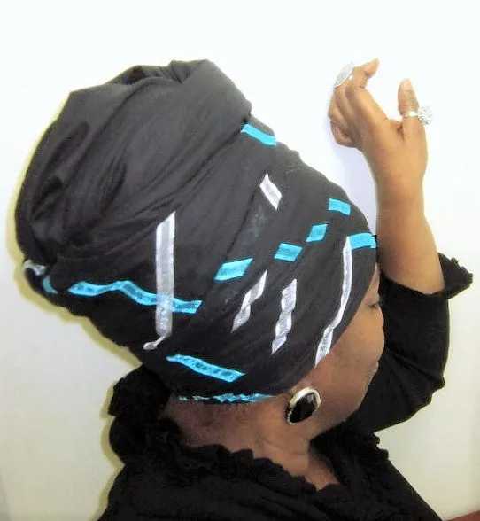 Black Knight Cotton Head-Wrap