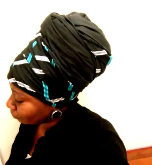 Black Knight Cotton Head-Wrap