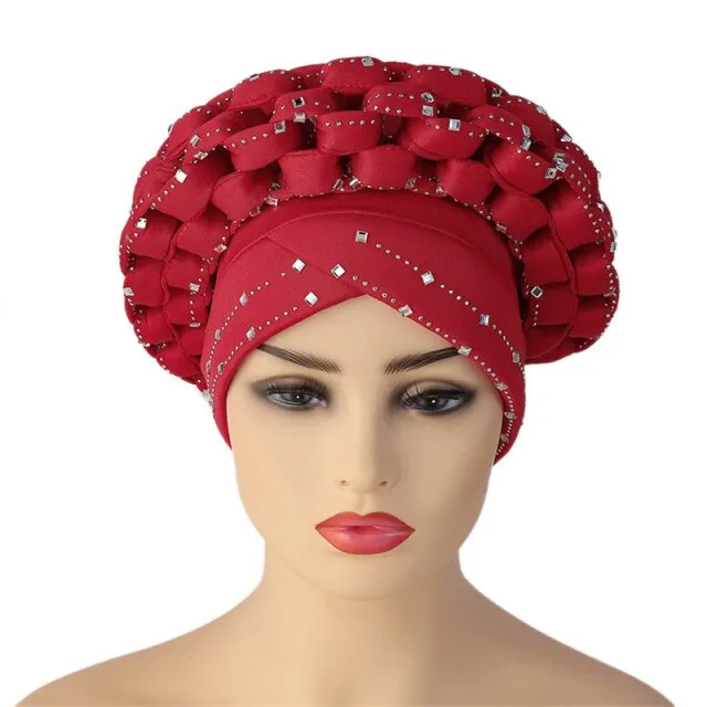 Briaded Turban headband Auto Geles Headtie Already Made