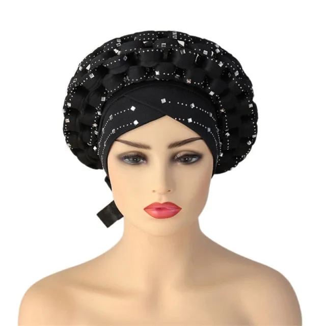 Briaded Turban headband Auto Geles Headtie Already Made