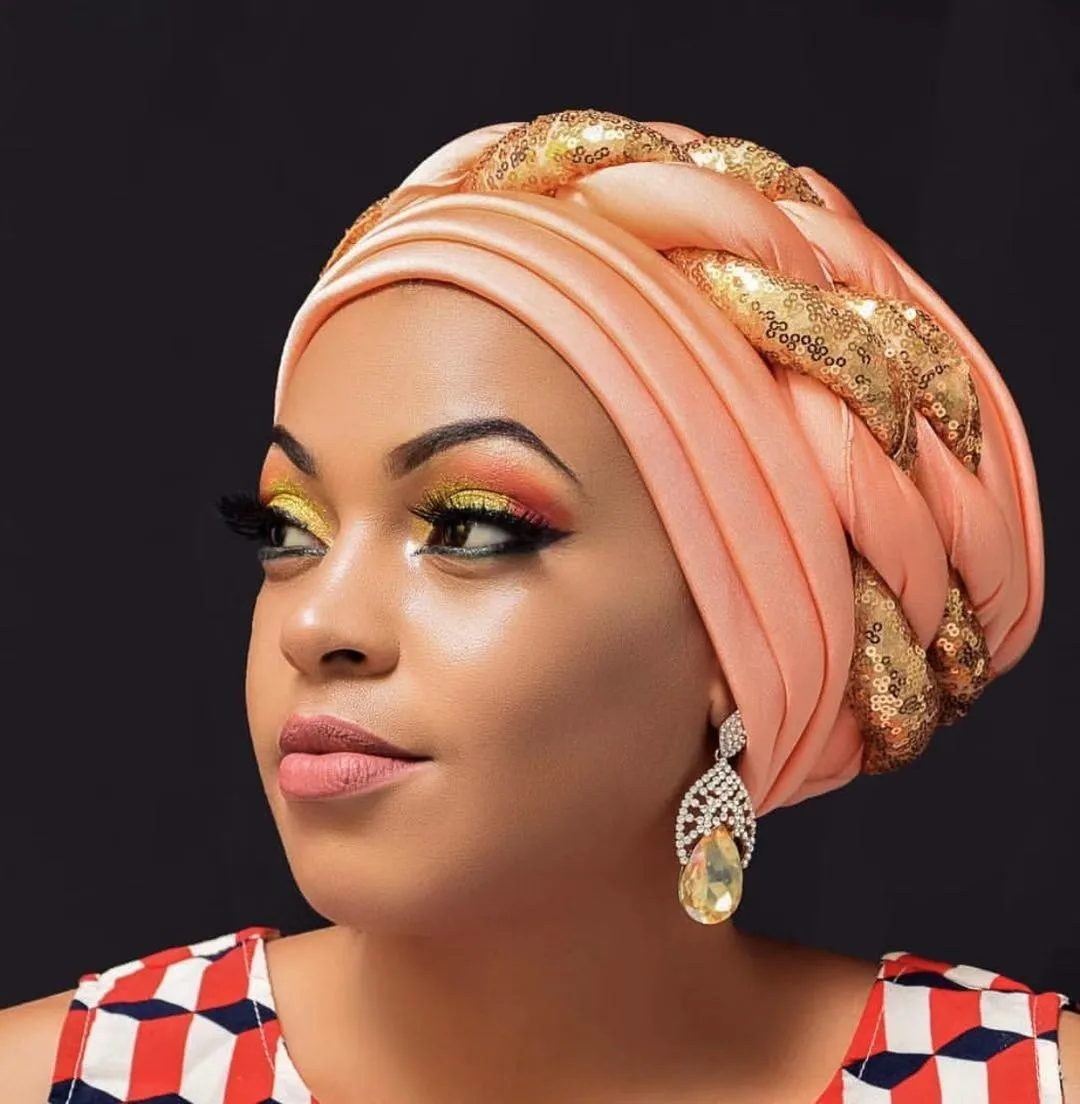 Briaded Turban headband Auto Geles Headtie Already Made