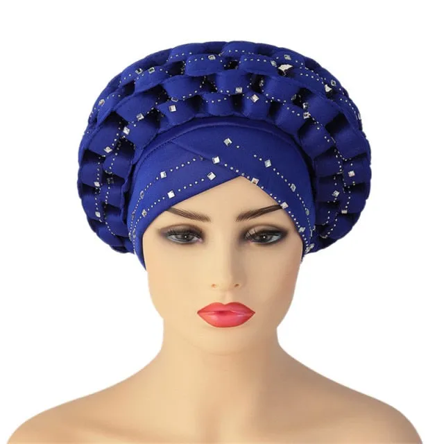 Briaded Turban headband Auto Geles Headtie Already Made