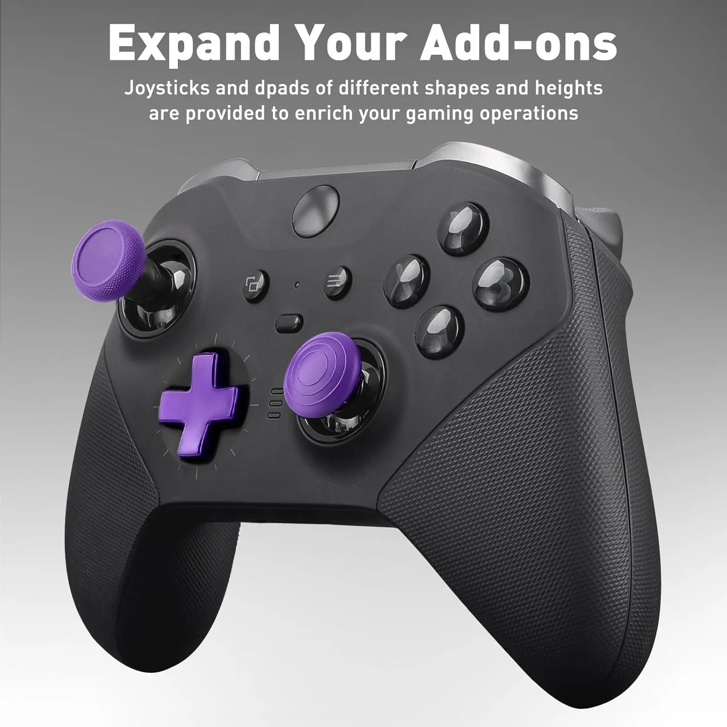 Complete Component Pack for Xbox Elite Controller Series 2 - Accessories Includes 1 Controller Carrying Case, 1 Charging Dock, 4 Thumbsticks, 4 Paddles, 1 Adjustment Tool and 1 Charging Cable(Purple)
