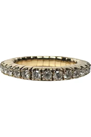 FC Creations Ring 14K Gold Diamond Stretch Eternity Ring | Yellow Gold TW 1.25 Carats