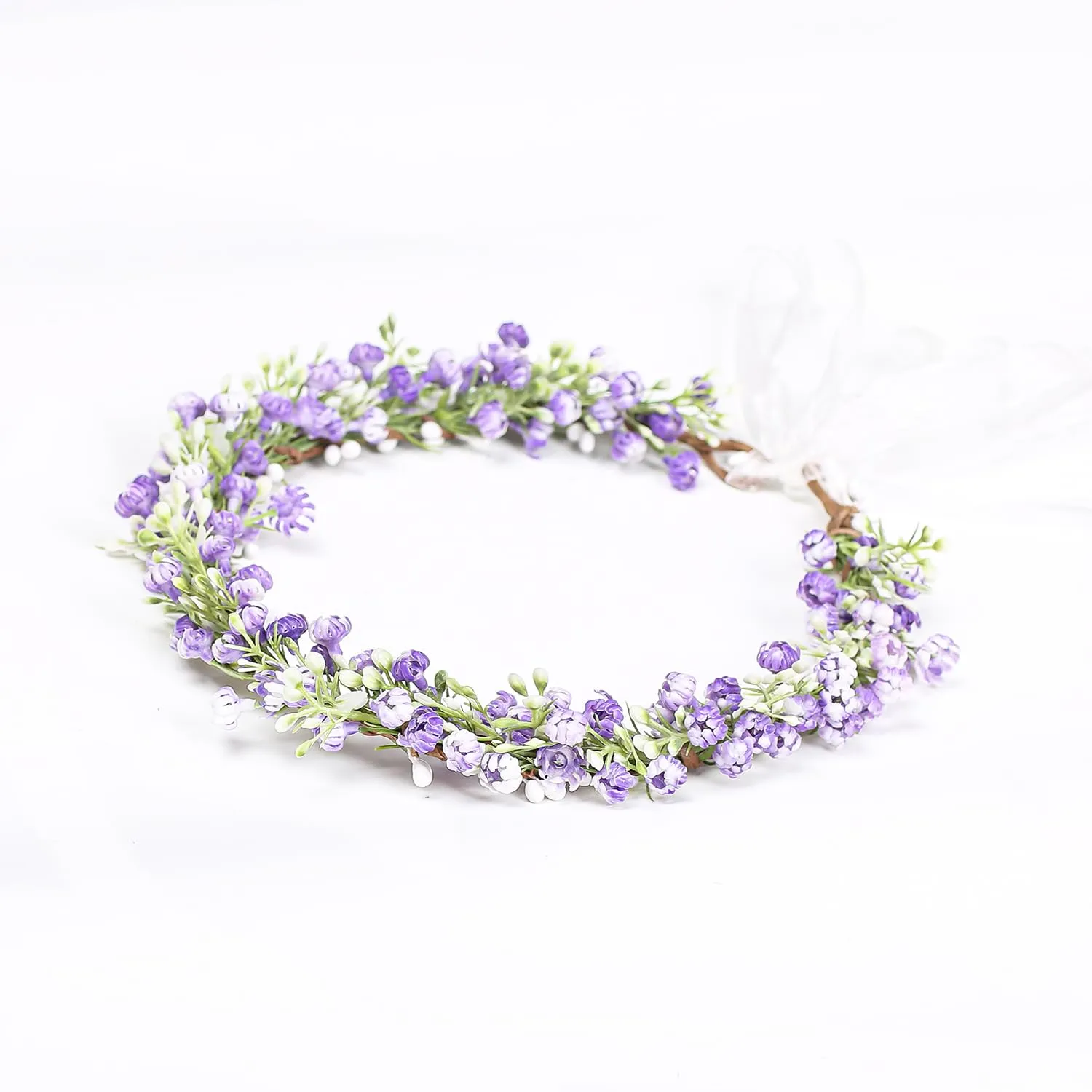 Floral Headpiece Garland Halo Maternity Photo Shoot Flower Crown Eucalyptus Leave Headband Wedding Headpiece