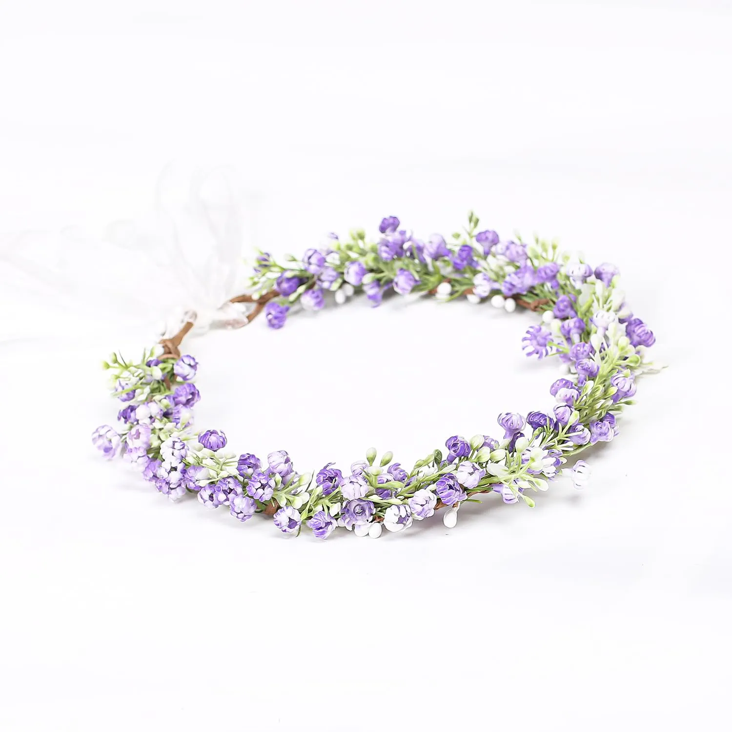 Floral Headpiece Garland Halo Maternity Photo Shoot Flower Crown Eucalyptus Leave Headband Wedding Headpiece