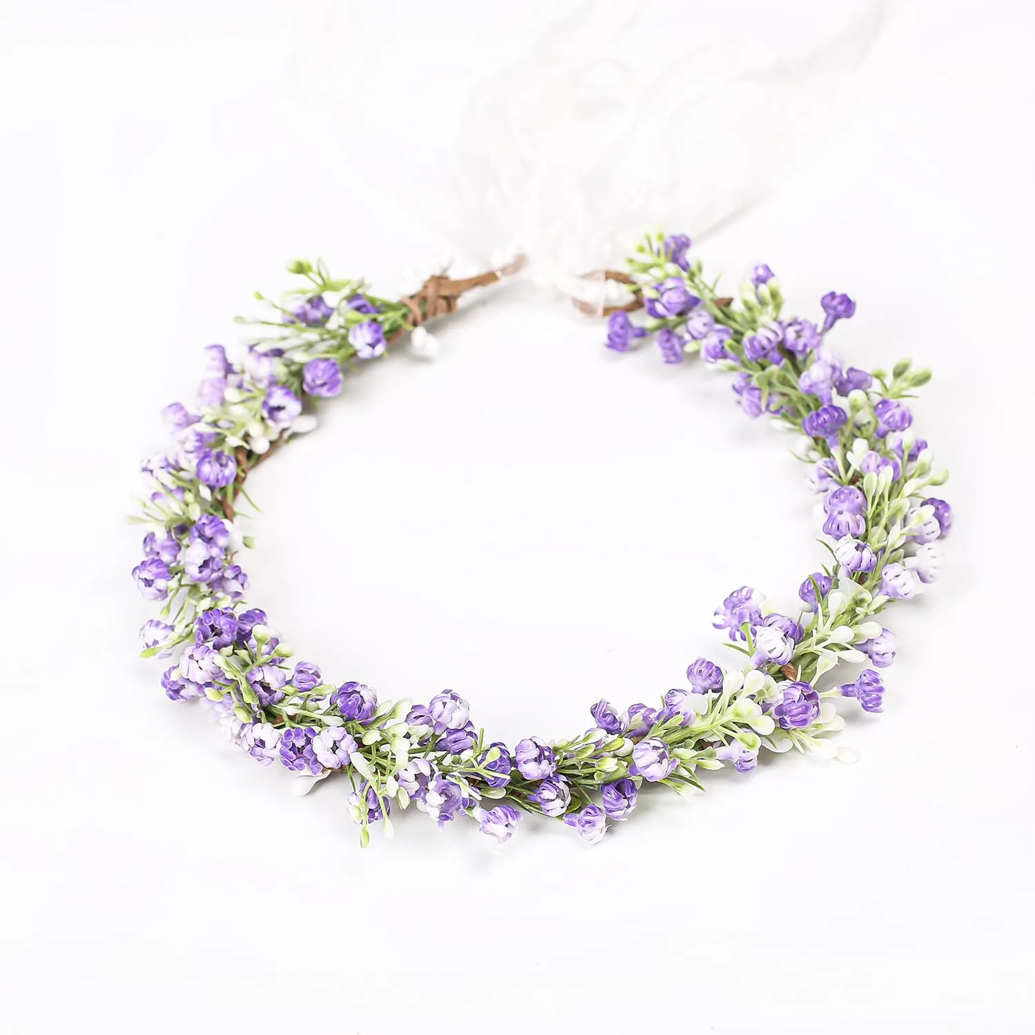 Floral Headpiece Garland Halo Maternity Photo Shoot Flower Crown Eucalyptus Leave Headband Wedding Headpiece