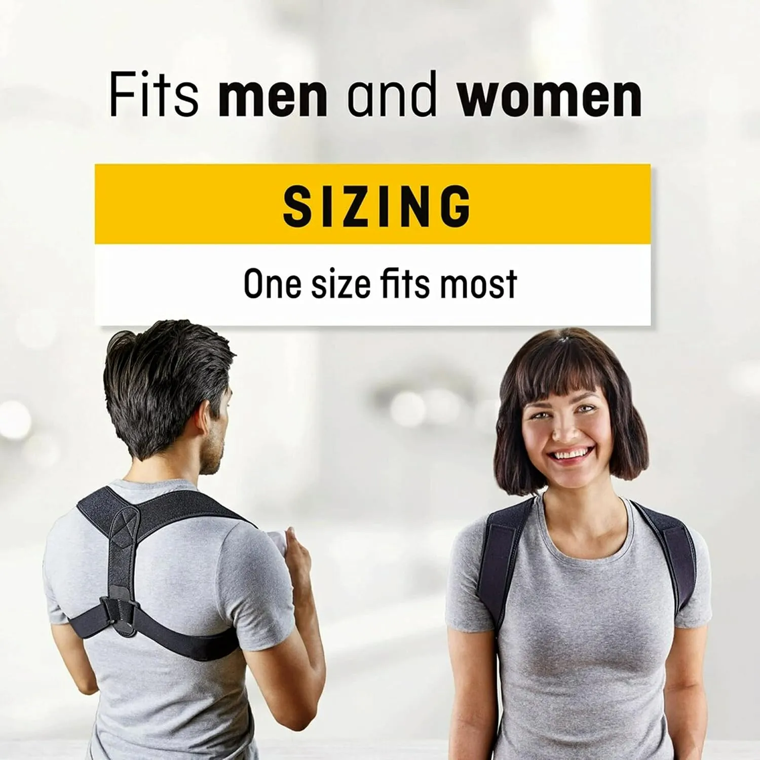 FUTURO Posture Corrector, Fits Men and Women, Helps Promote Better Posture, Back Support, Doctor Developed, Adjustable