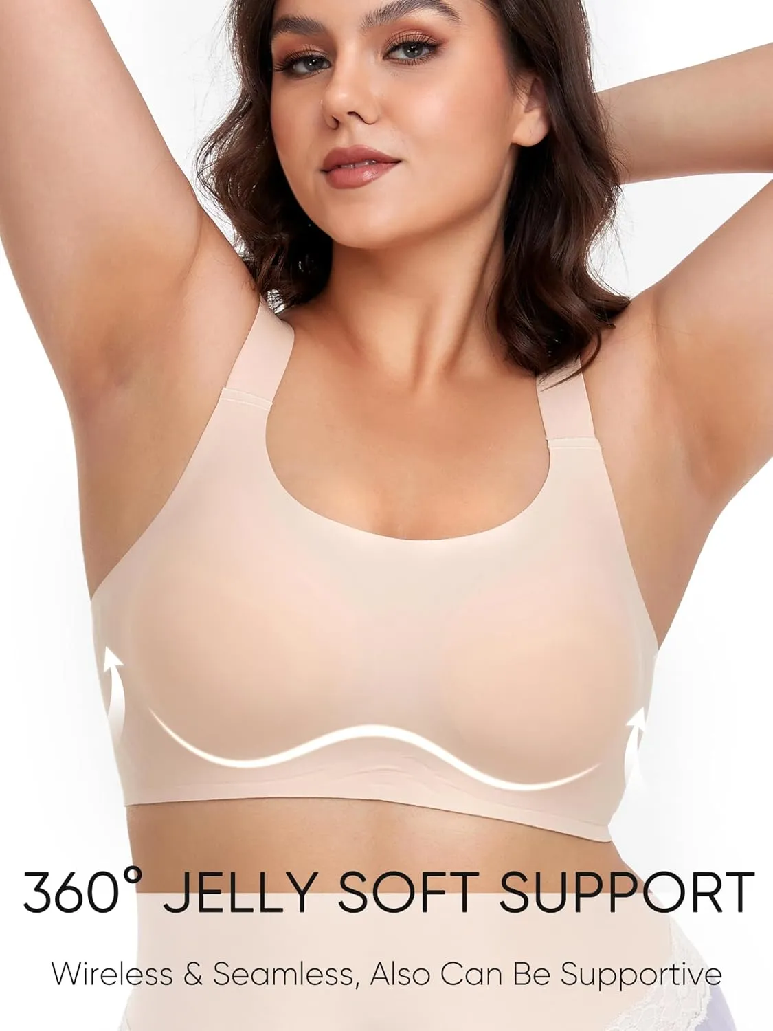 Gailife Womens Wireless Push Up Bras for Women No Underwire Seamless Full Coverage Supportive T Shirt Everyday Bras