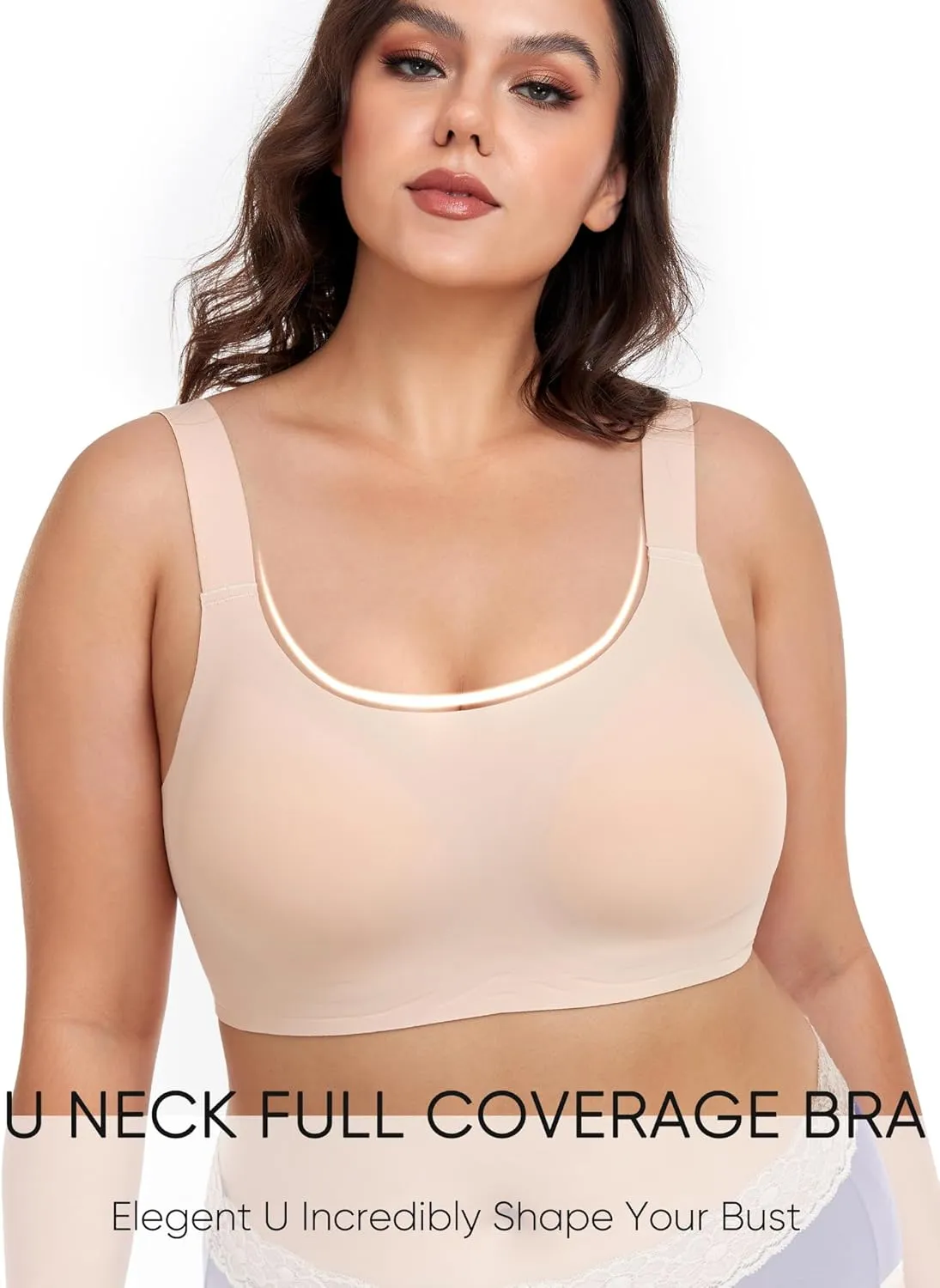 Gailife Womens Wireless Push Up Bras for Women No Underwire Seamless Full Coverage Supportive T Shirt Everyday Bras