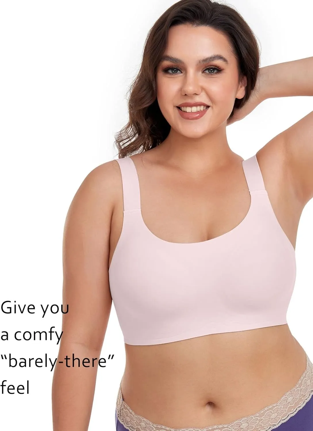 Gailife Womens Wireless Push Up Bras for Women No Underwire Seamless Full Coverage Supportive T Shirt Everyday Bras