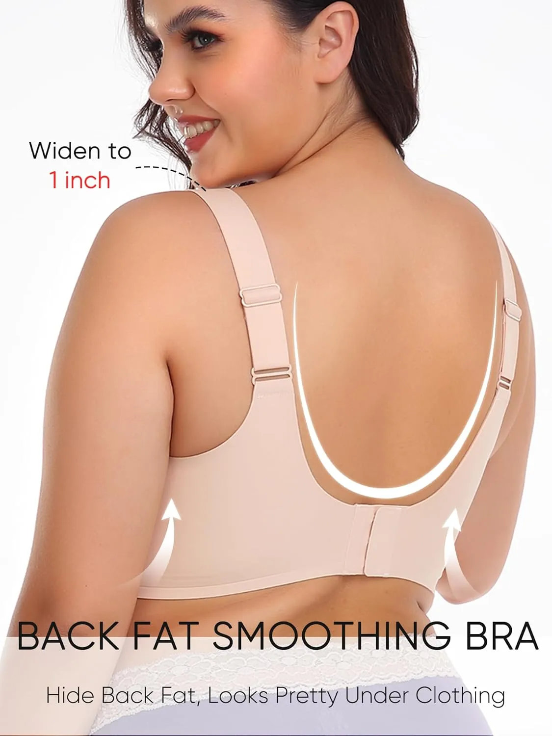 Gailife Womens Wireless Push Up Bras for Women No Underwire Seamless Full Coverage Supportive T Shirt Everyday Bras