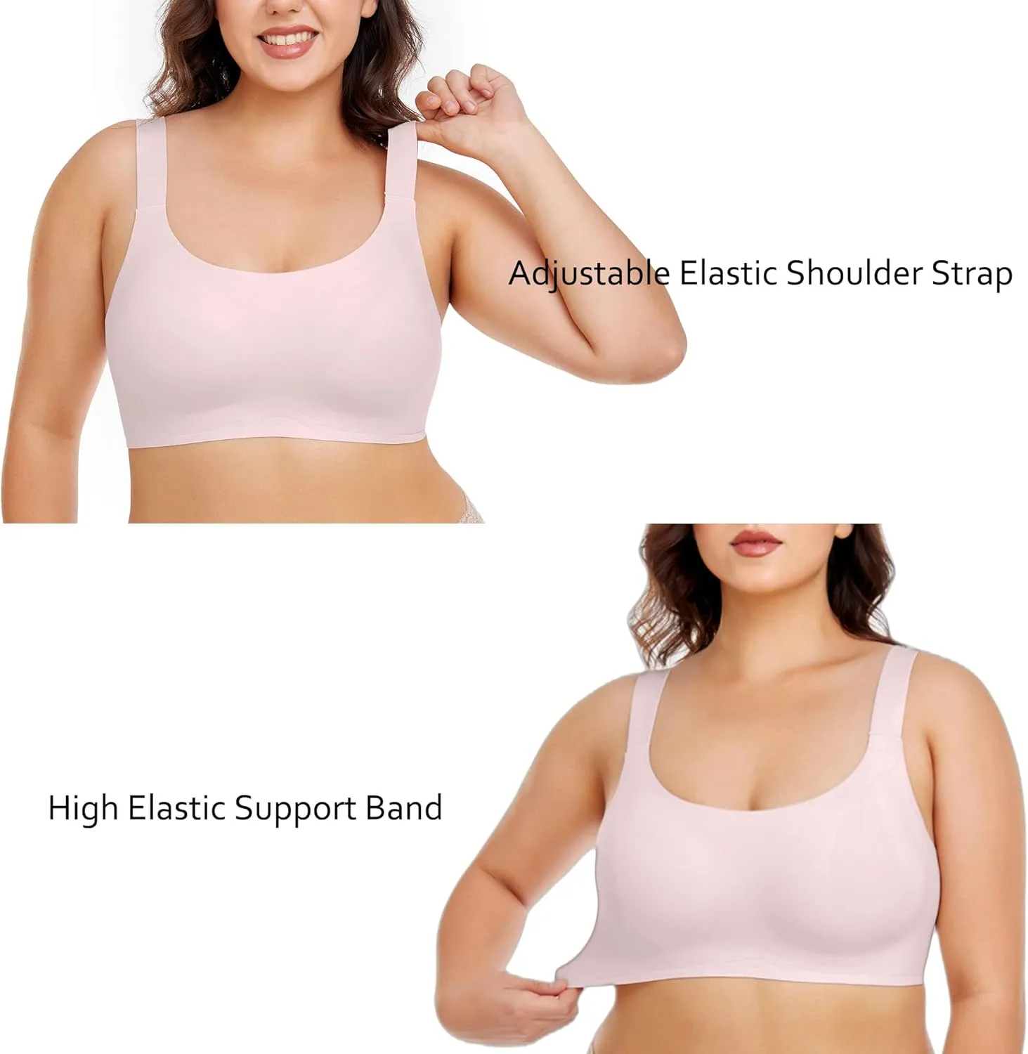 Gailife Womens Wireless Push Up Bras for Women No Underwire Seamless Full Coverage Supportive T Shirt Everyday Bras
