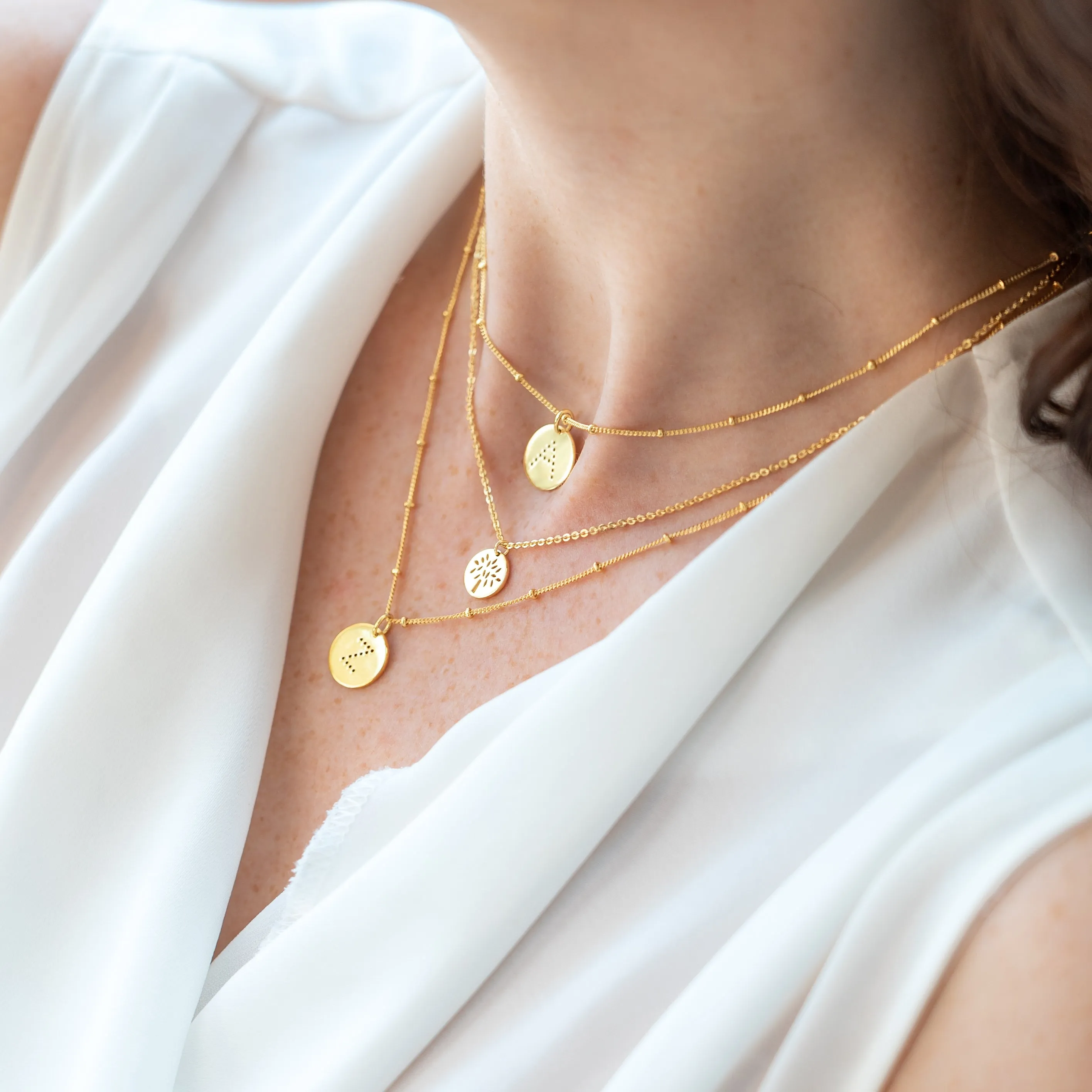 Gold Vermeil Alphabet Q Necklace