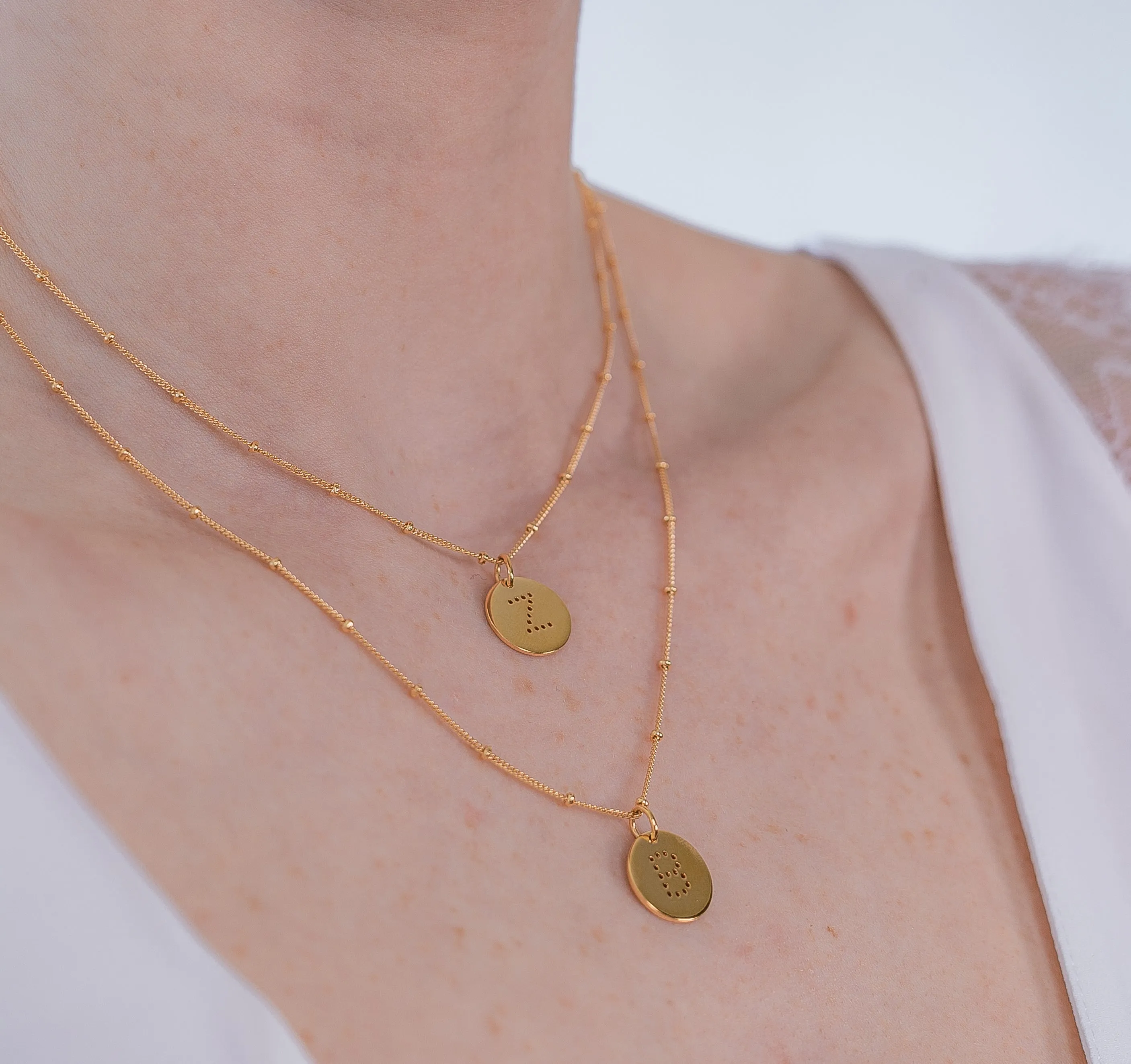 Gold Vermeil Alphabet Q Necklace