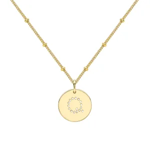 Gold Vermeil Alphabet Q Necklace