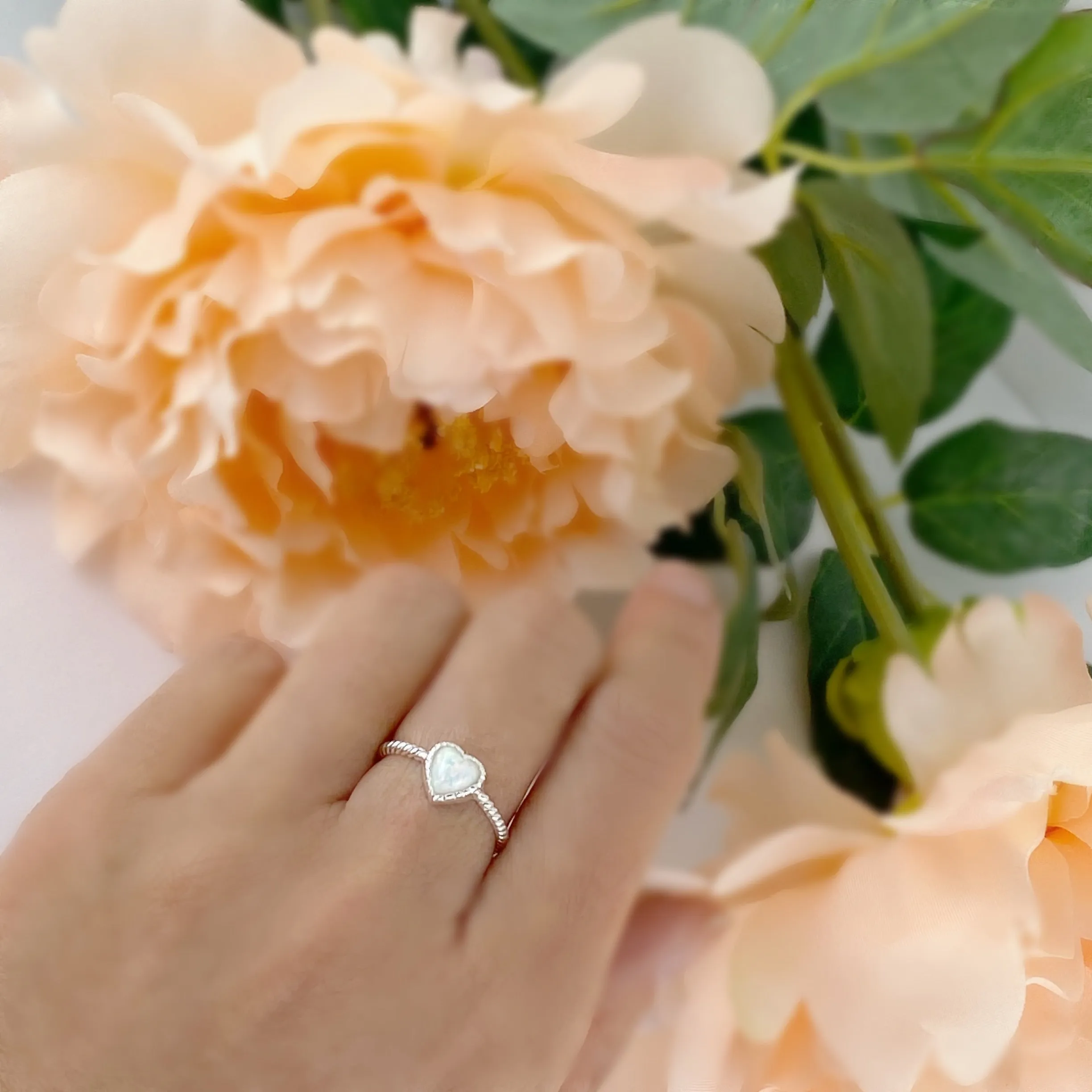 Heart Shimmer Ring - SR2050