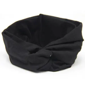 Hot Women Cotton Turban Twist Knot Head Wrap Headband Twisted Knotted Hair Band