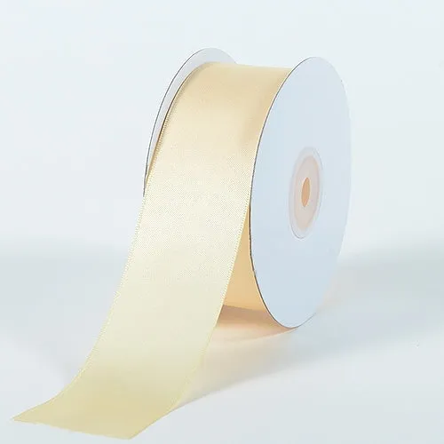 Ivory - Satin Ribbon Wired Edge - ( W: 2-1/2 Inch | L: 25 Yards )