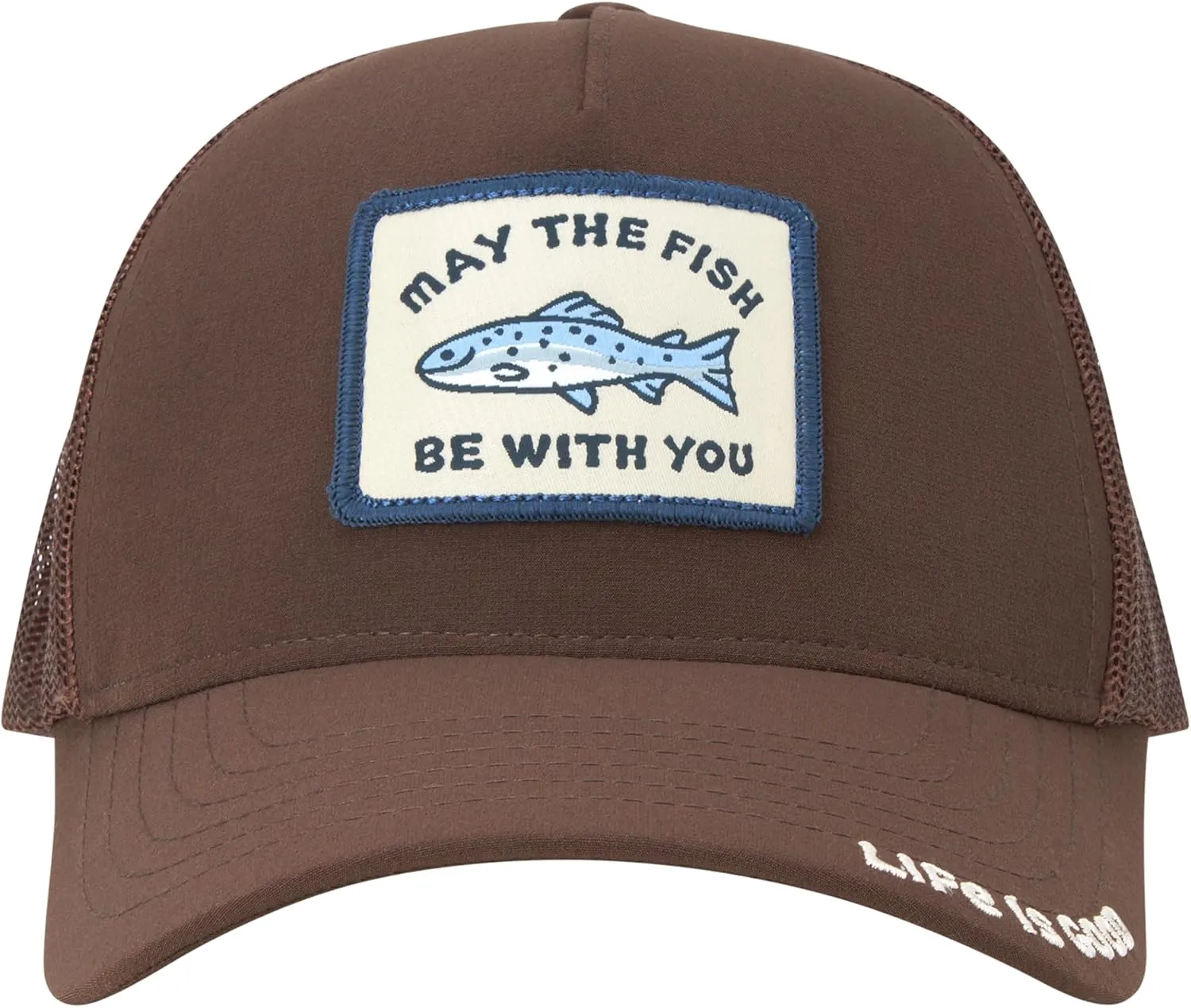 Life is Good Men's Trucker Hat - Mesh-Back Logo Patch Adjustable Baseball Cap