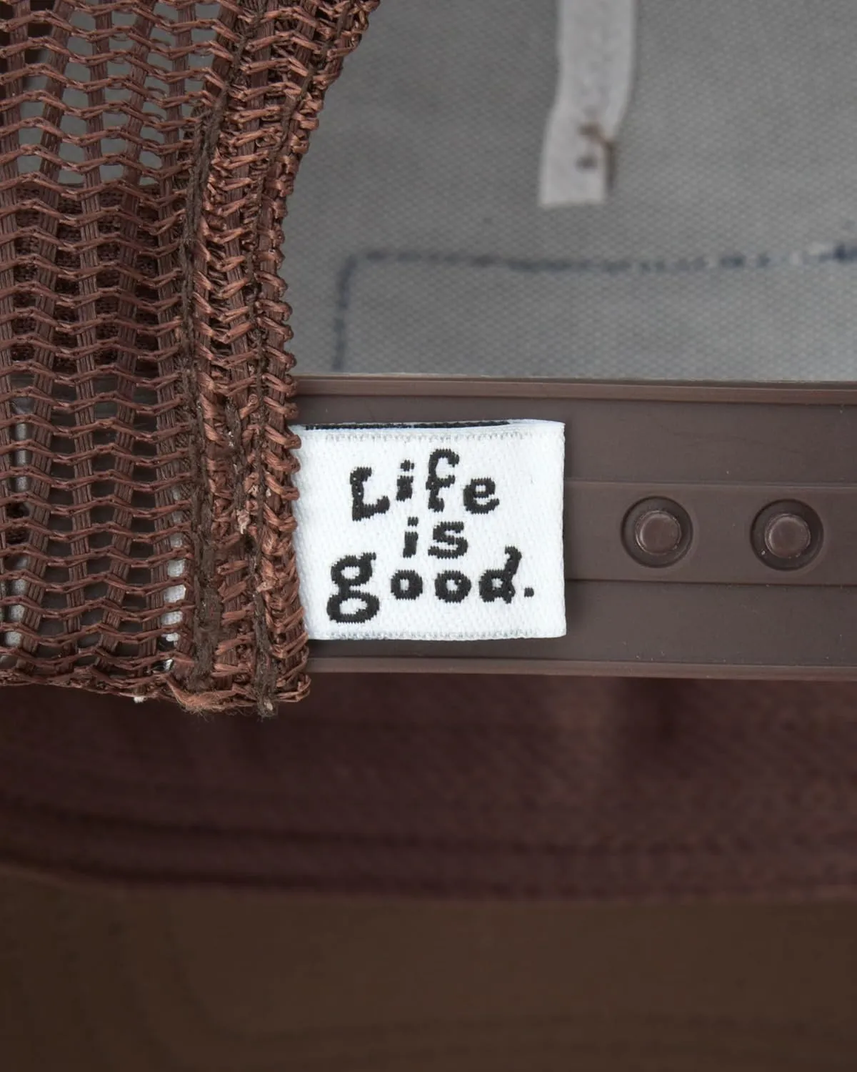 Life is Good Men's Trucker Hat - Mesh-Back Logo Patch Adjustable Baseball Cap