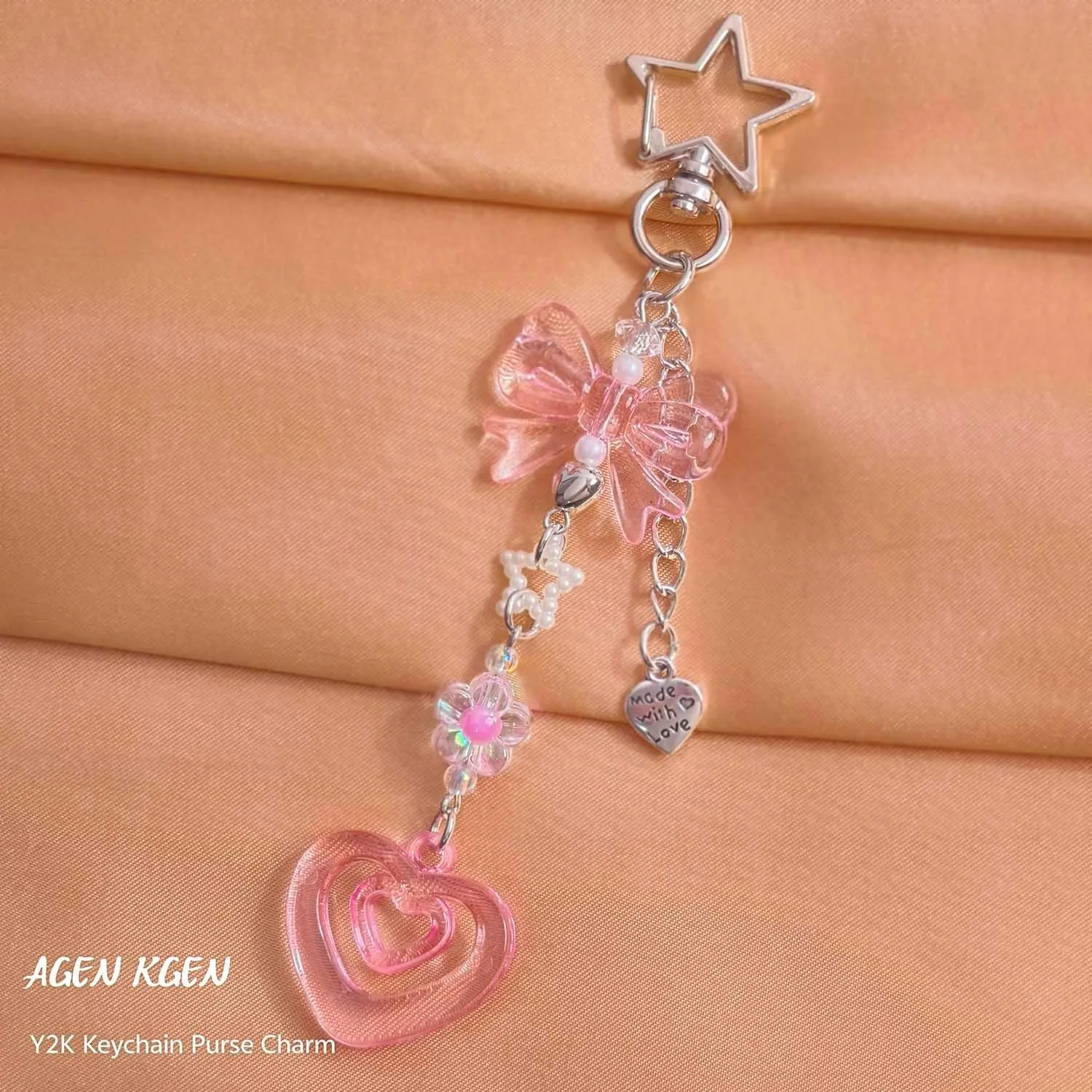 Novelty keychains Aesthetic Y2K Keychain Charms Stylish Keychains Accessories for Women Bag Purse Gifts