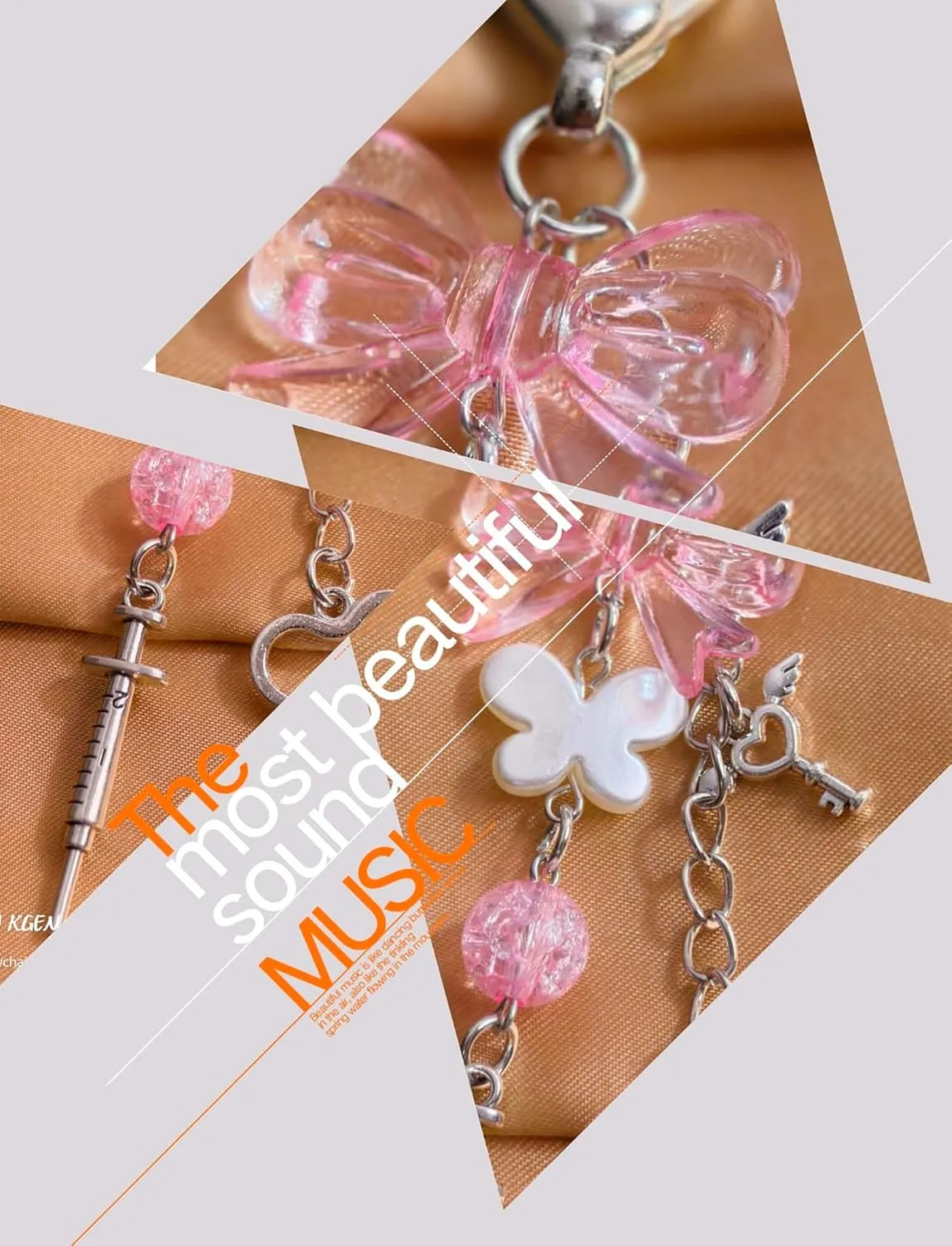 Novelty keychains Aesthetic Y2K Keychain Charms Stylish Keychains Accessories for Women Bag Purse Gifts