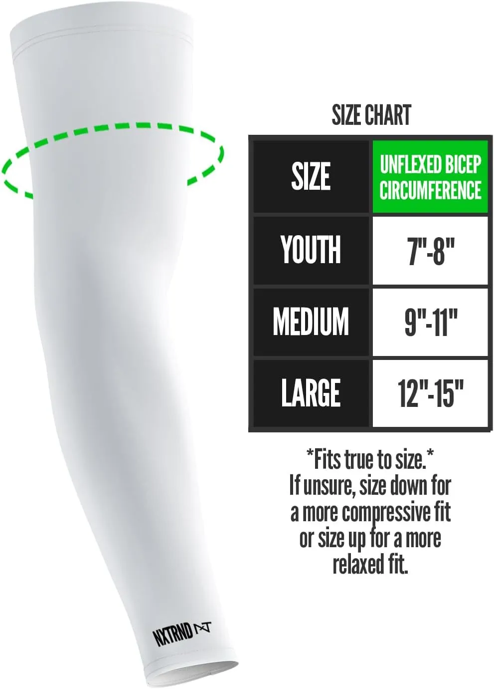 Nxtrnd Air-TEK Compression Arm Sleeves for Men, Breathable Football Pair