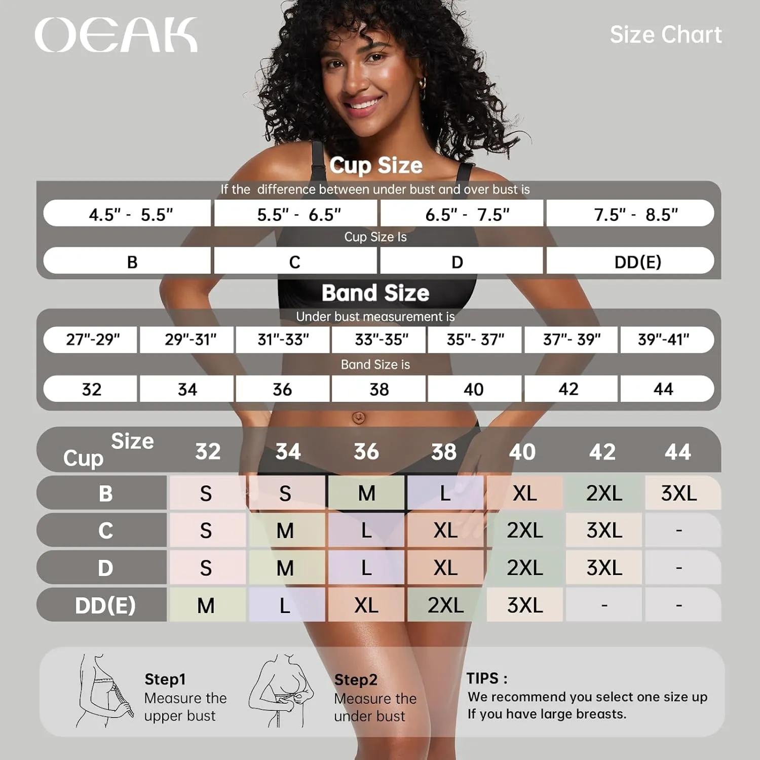 OEAK Women Bras No Underwire Scalloped Push Up Buttery Soft Tshirt Bra Seamless Full Coverage Convertible Everyday Bra