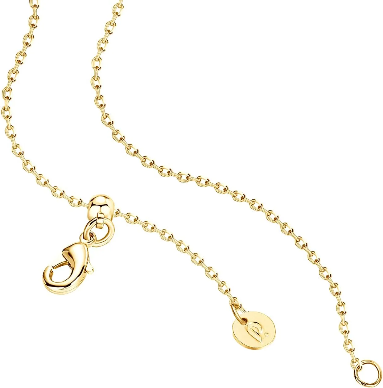 PAVOI 14K Gold Plated Cubic Zirconia Diamond Pendant Necklace for Women | Adjustable Slider