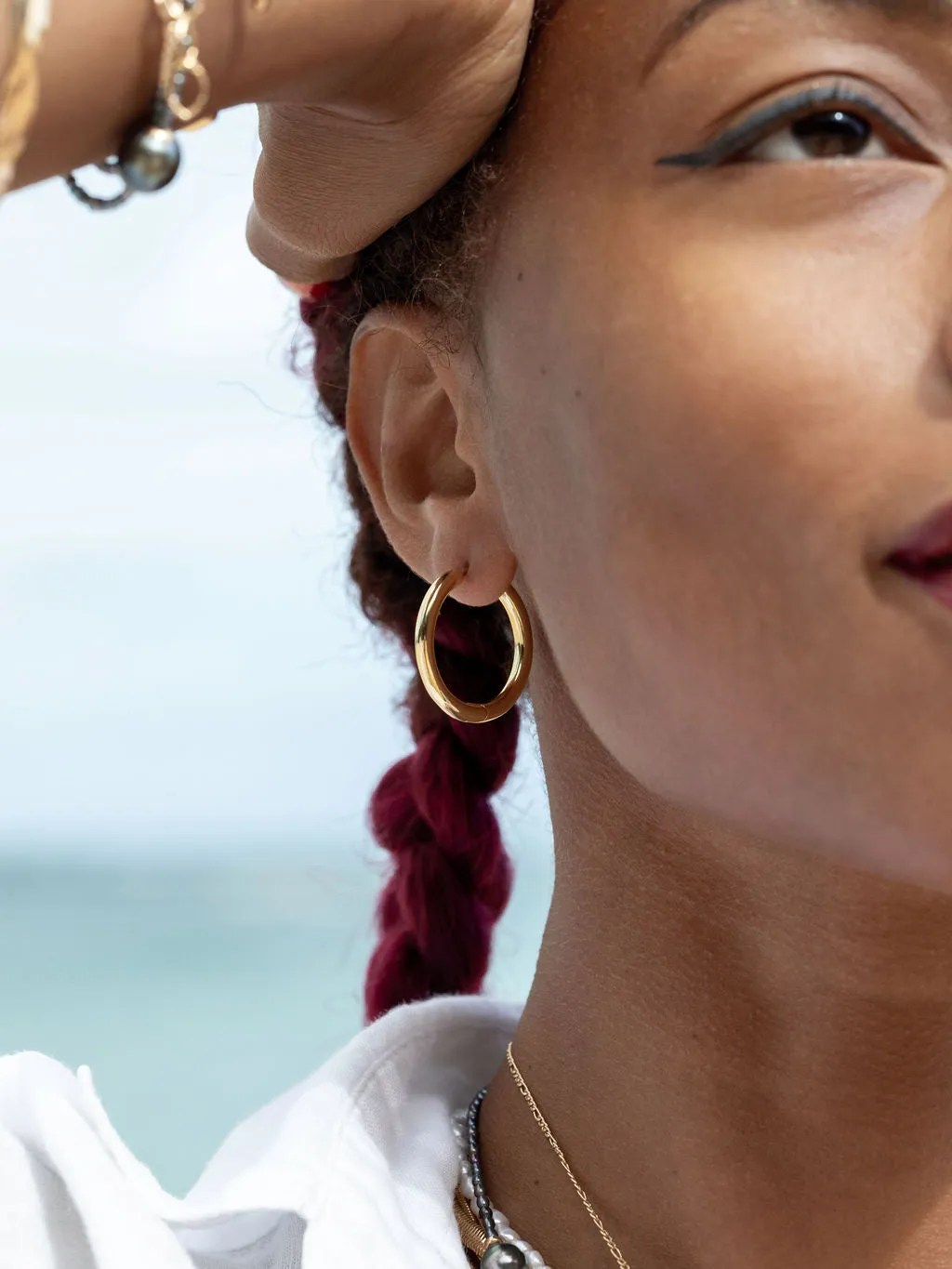 Perfect Large 18kt Gold Filled Huggie Hoop Earrings