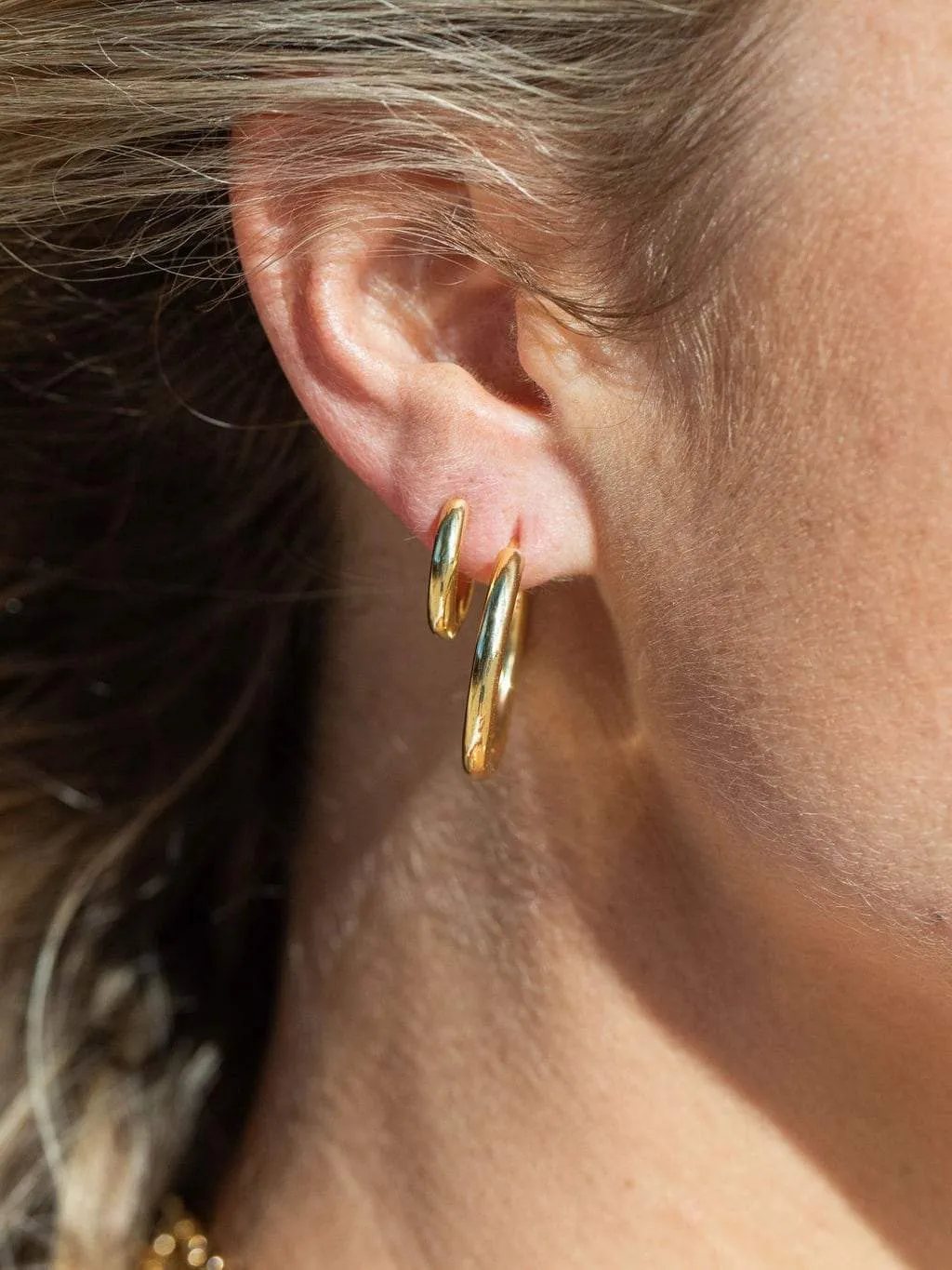 Perfect Large 18kt Gold Filled Huggie Hoop Earrings