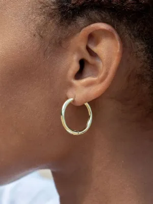 Perfect Large 18kt Gold Filled Huggie Hoop Earrings