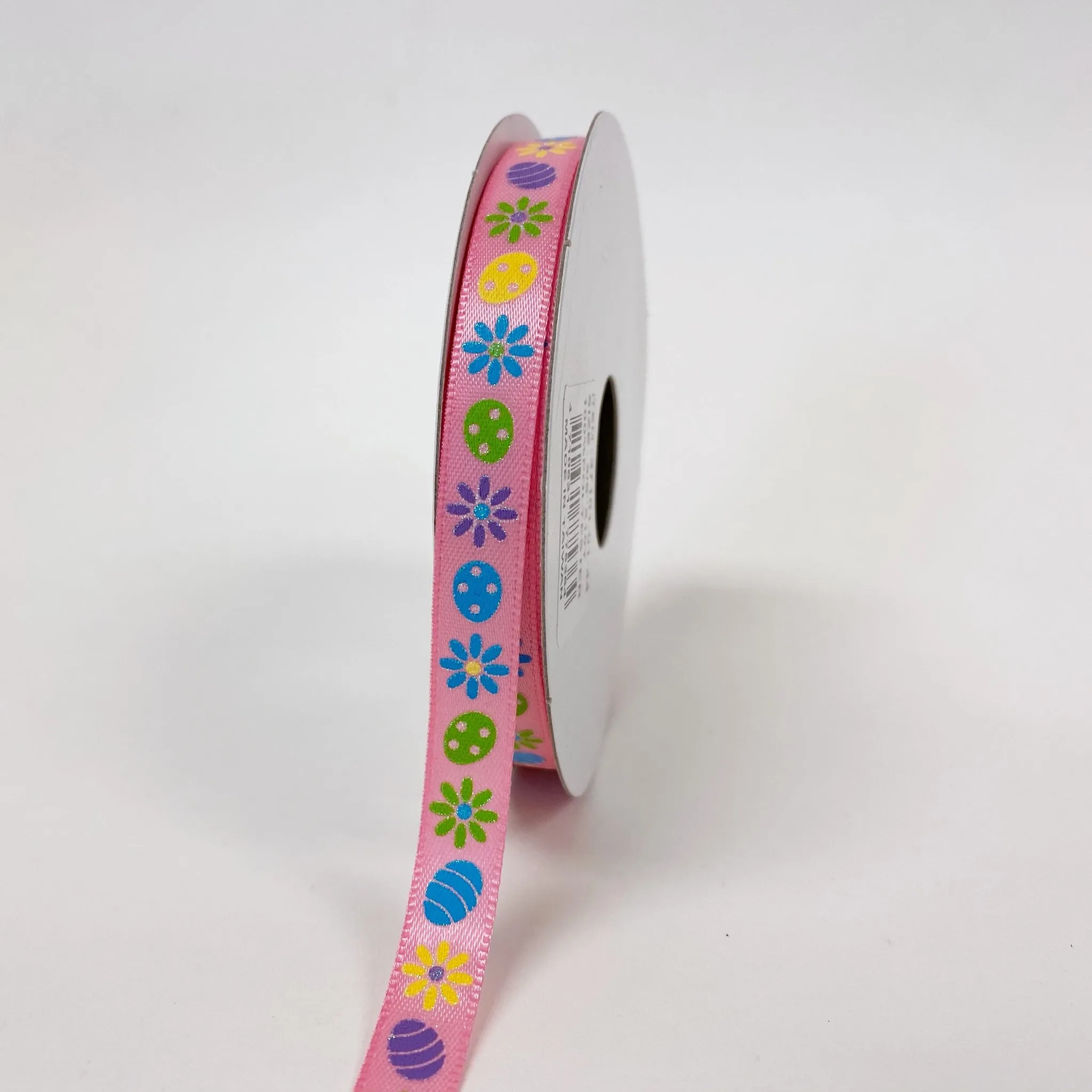 Pink Satin Easter Icons Ribbon - ( 3/8 Inch x 10 Yards )