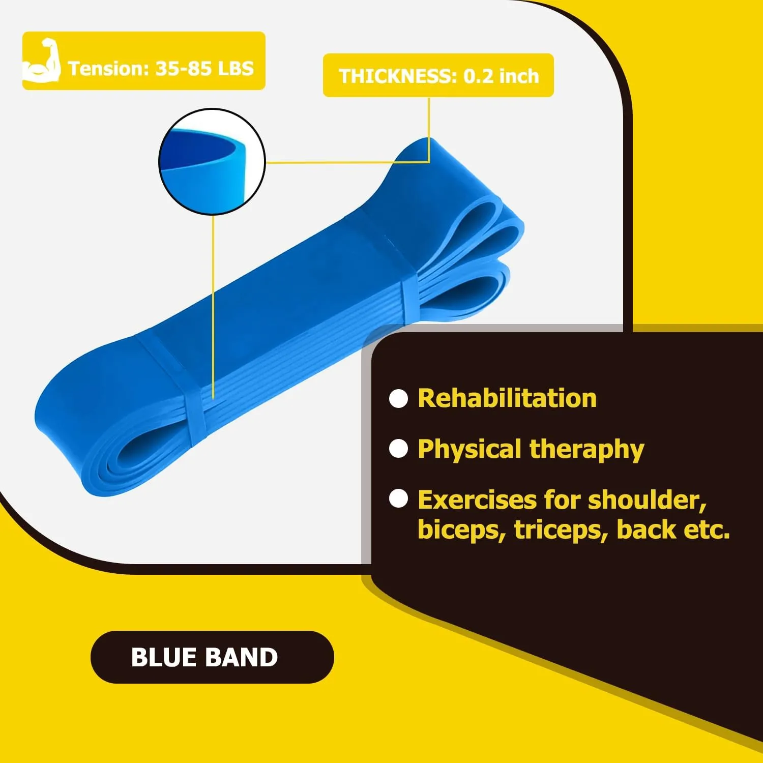 Pull Up Bands, Resistance Bands, Pull Up Assistance Band Exercise Bands for Men & Women Working Out, Body Stretching, Physical Therapy, Muscle Training