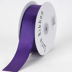 Purple - Satin Ribbon Single Face - ( W: 1/8 Inch | L: 100 Yards )
