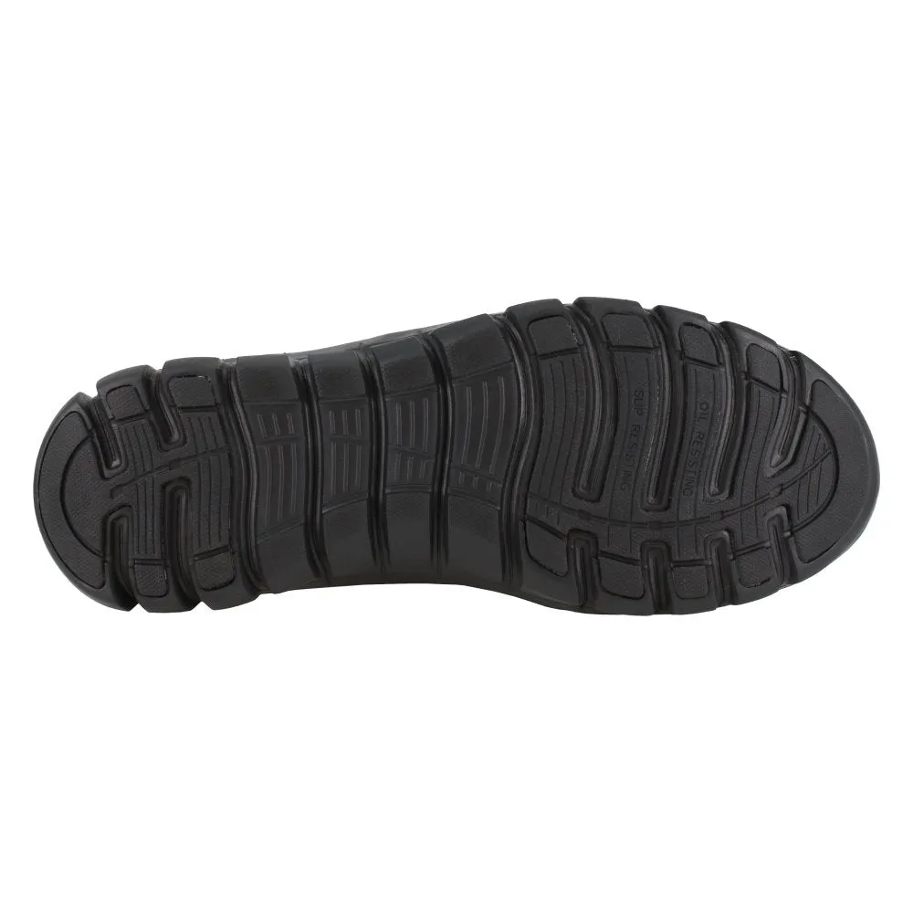 Reebok Women's Sublite Cushion Athletic Work Slip-on Composite Toe Rb036 In Black