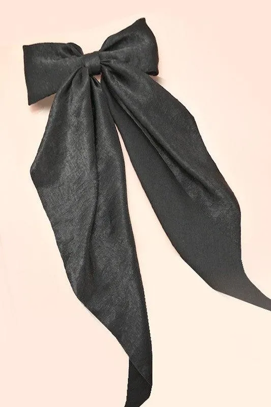 Satin Bow Ribbon Hair Clips