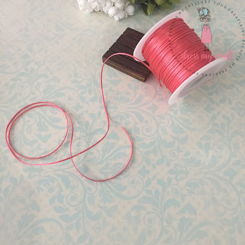 Satin Ribbon Twine - Red